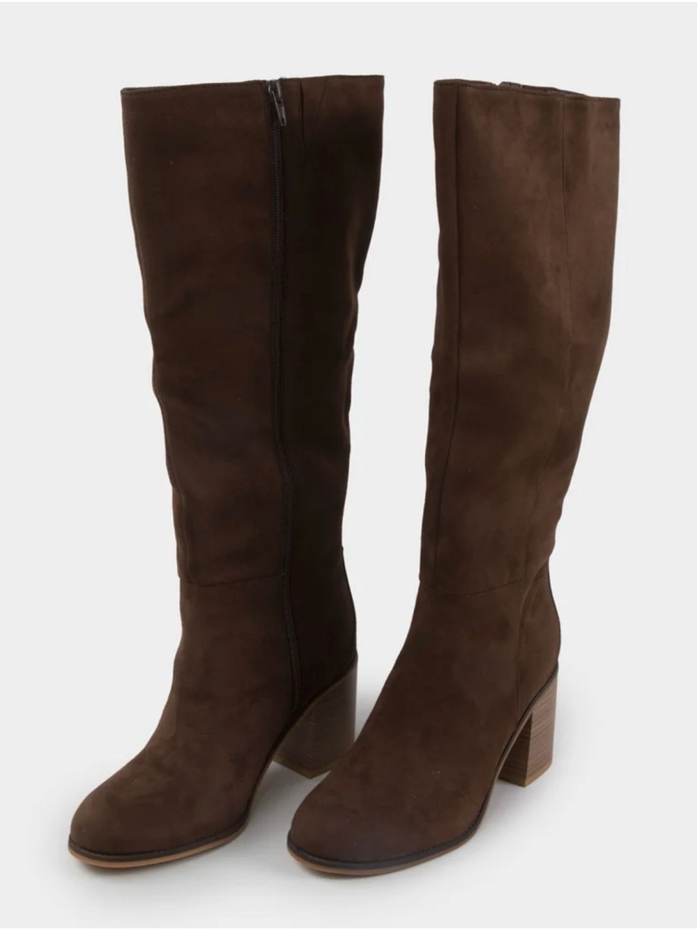 New MIA Sabrena Faux Suede Womens Boots. Brown. 7M